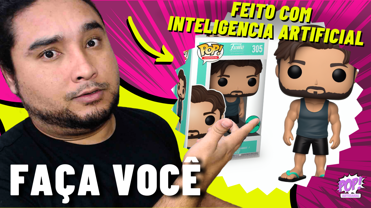 Como fazer sua VERSÃO de FUNKO POP com IA - Funko Pop Artesanal